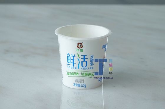 オレンジ・シェール イン・モールド ラベル プラスチック アイスクリーム バン ラベル オフセット 印刷