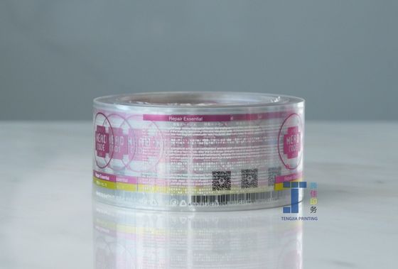 パーソナライズ可能な透明なプラスチックステッカー 防水